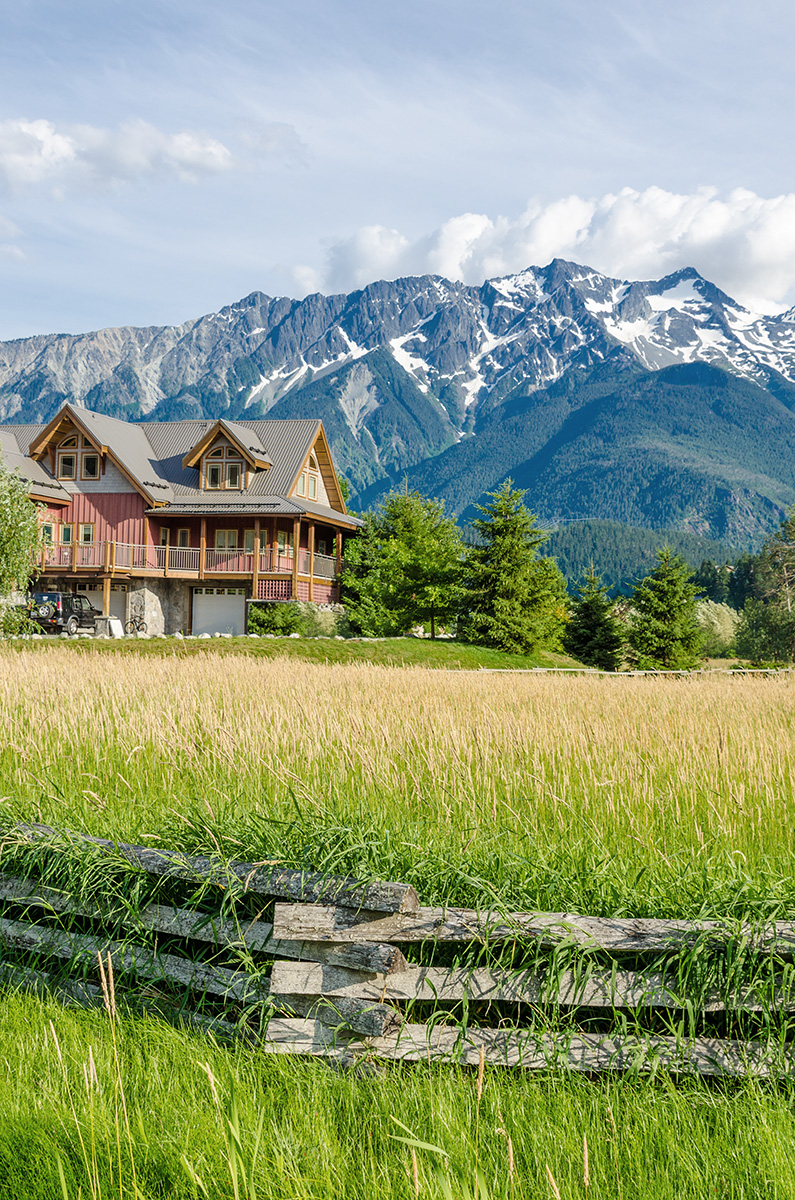 Luxury mountain home in Montana.